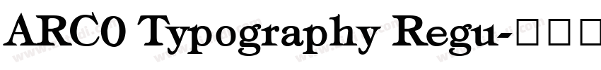 ARC0 Typography Regu字体转换